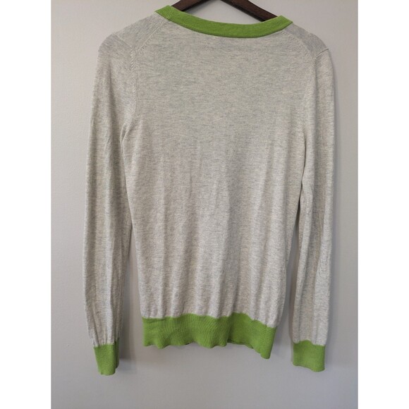 THEORY Cotton Cashmere Blend Cardigan Sweater Button V-neck Lightweight Medium - Picture 7 of 12